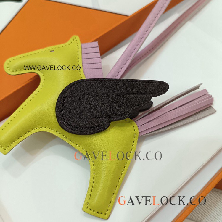 Best Quality Copy Hermes Rodeo Pegasus Fluorescein-Black-Pink